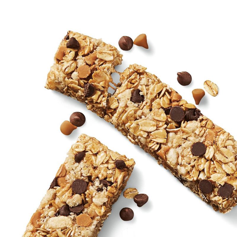 slide 4 of 4, Peanut Butter Chocolate Chip Naturally Flavored Chewy Granola Bars - 15.2oz - Market Pantry™, 15.2 oz