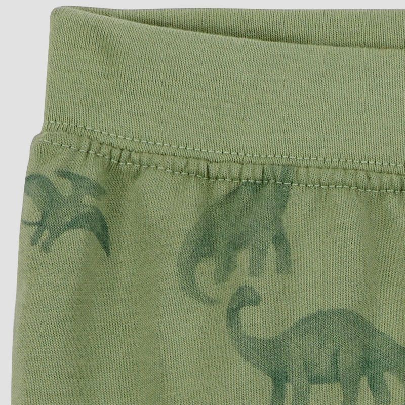 slide 2 of 4, Carter's Just One You® Baby Boys' 2pc Dino Short Sleeve T-Shirt & Jogger Set - Green 3M, 2 ct