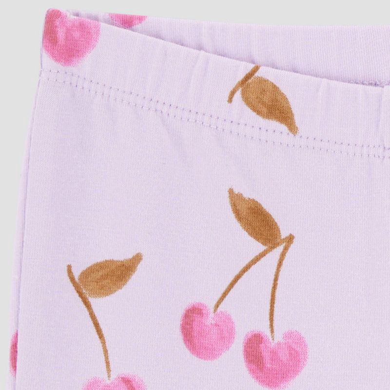 slide 3 of 4, Carter's Just One You® Baby Girls' 2pc Cherries Top & Bottom Set - Purple 3M, 2 ct
