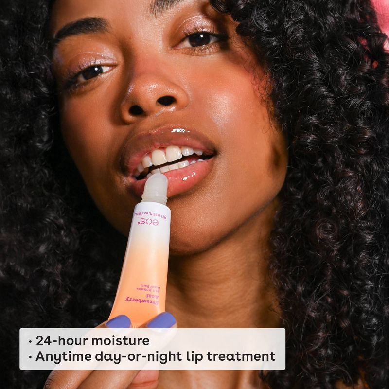 slide 2 of 6, eos Limited Edition Lip Balm 24H Moisture Super Balm - Strawberry Acai - 0.35 fl oz, 0.35 oz