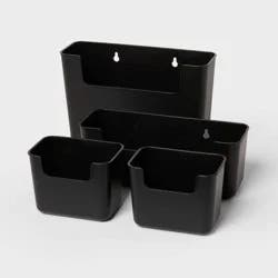 4pk Organizer Bins with Adhesive - Brightroom™