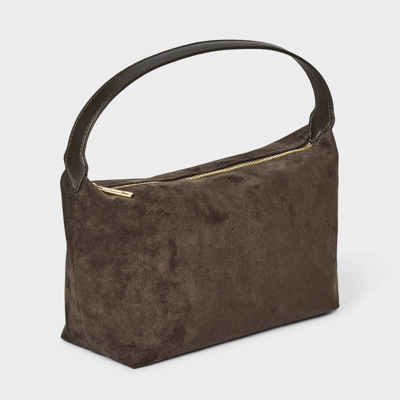 slide 4 of 5, Soft Shoulder Bag - A New Day™ Brown, 1 ct