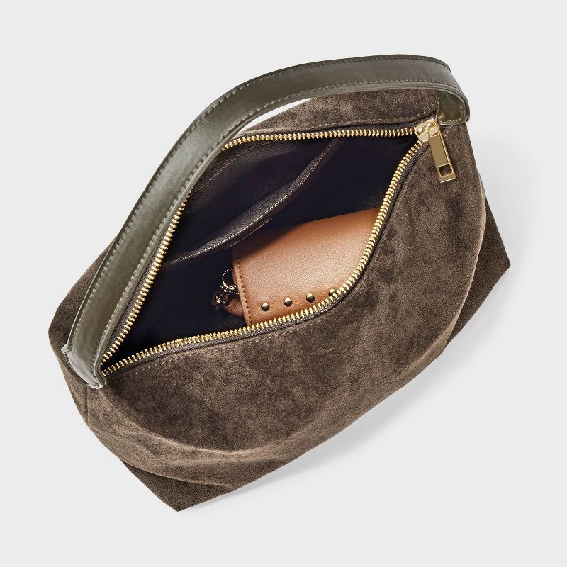 slide 2 of 5, Soft Shoulder Bag - A New Day™ Brown, 1 ct