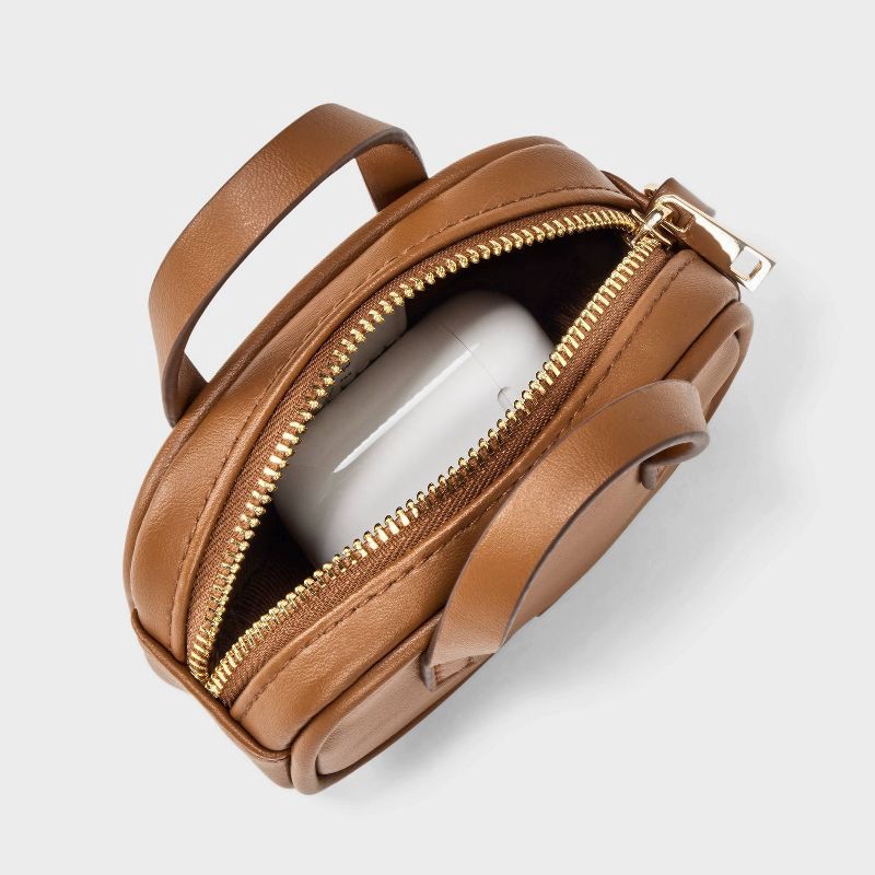 slide 3 of 5, Mini Satchel Bag Charm - A New Day™ Brown, 1 ct