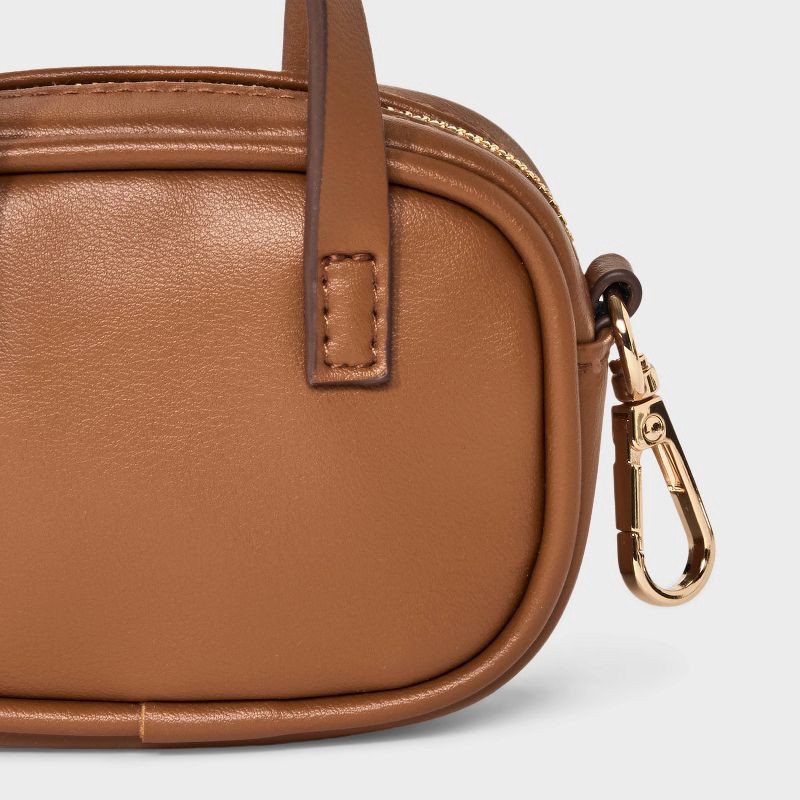 slide 4 of 5, Mini Satchel Bag Charm - A New Day™ Brown, 1 ct