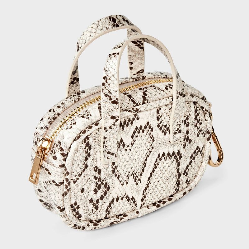 slide 2 of 5, Mini Satchel Bag Charm - A New Day™ Brown/Beige, 1 ct