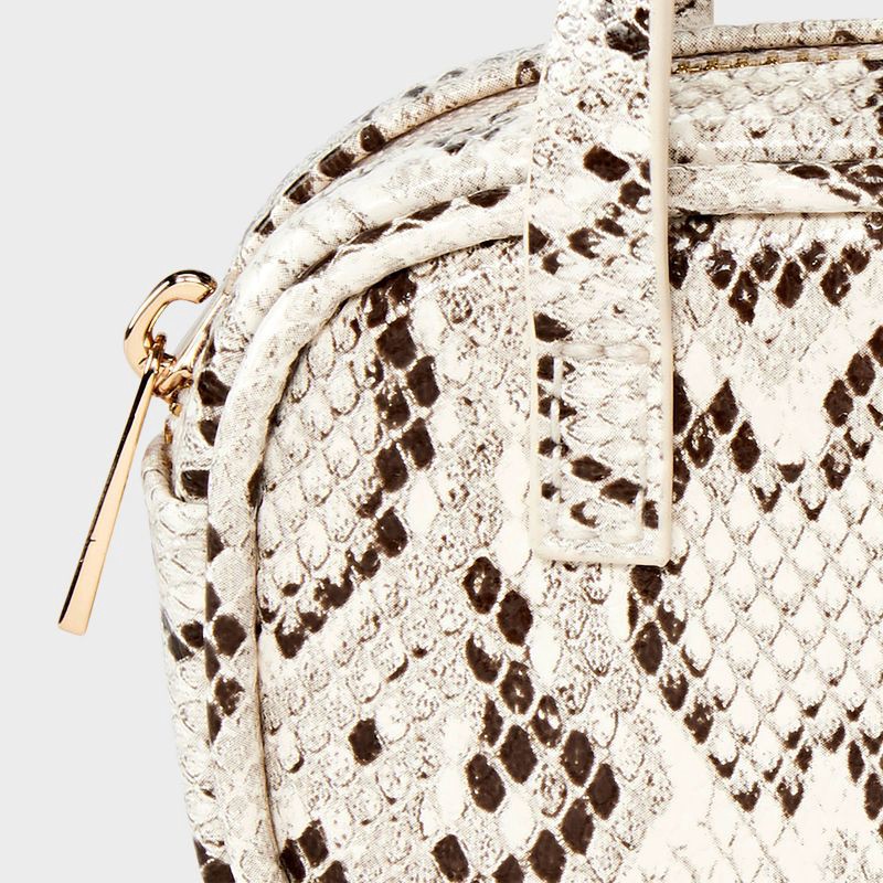 slide 4 of 5, Mini Satchel Bag Charm - A New Day™ Brown/Beige, 1 ct