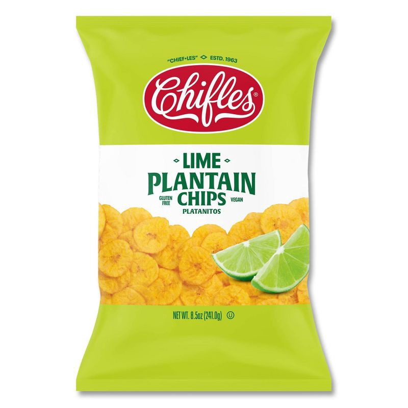 slide 1 of 3, Chifles Plantain Lime Chips - 8.5oz, 8.5 oz