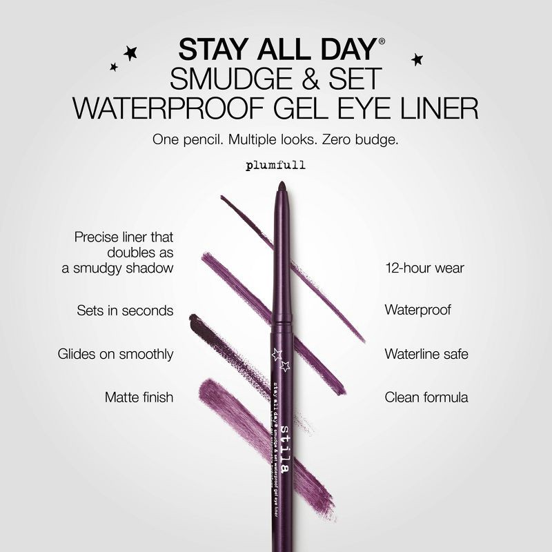 slide 7 of 13, Stila Stay All Day Smudge & Set Waterproof Eyeliner - Plumfull - 0.01oz - Ulta Beauty, 0.01 oz