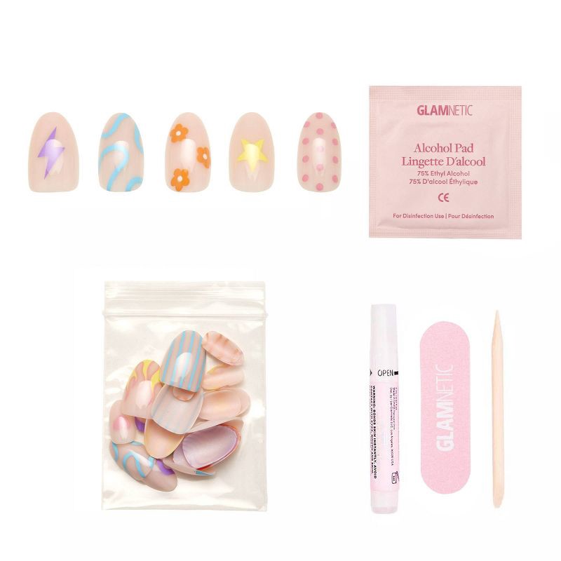 slide 2 of 5, Glamnetic Wild Child Press-On Nails - 30ct - Ulta Beauty, 30 ct