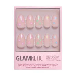 Glamnetic Full Bloom Press-On Nails - 30ct - Ulta Beauty: Gloss Finish, Almond Shape, ABS Material