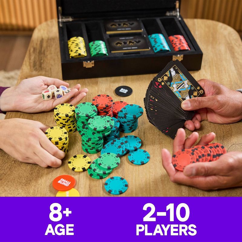 slide 3 of 7, Spin Master Games Game Gallery Deluxe 200-Piece Poker Set, 1 ct