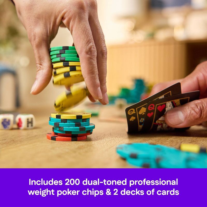 slide 5 of 7, Spin Master Games Game Gallery Deluxe 200-Piece Poker Set, 1 ct