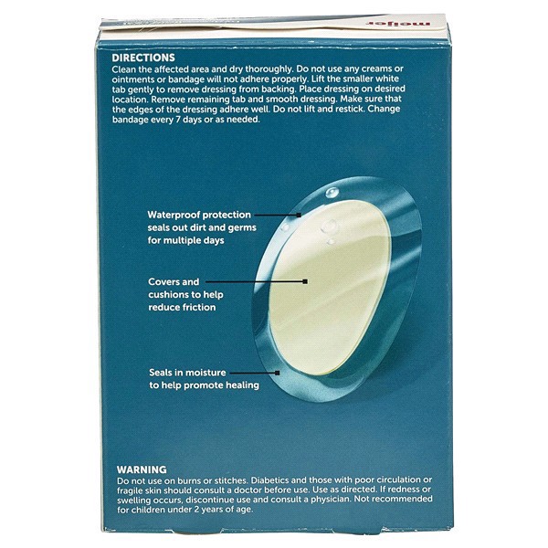 slide 4 of 5, Meijer Hydrocolloid Seal Bandage Blister Heels, 6 ct