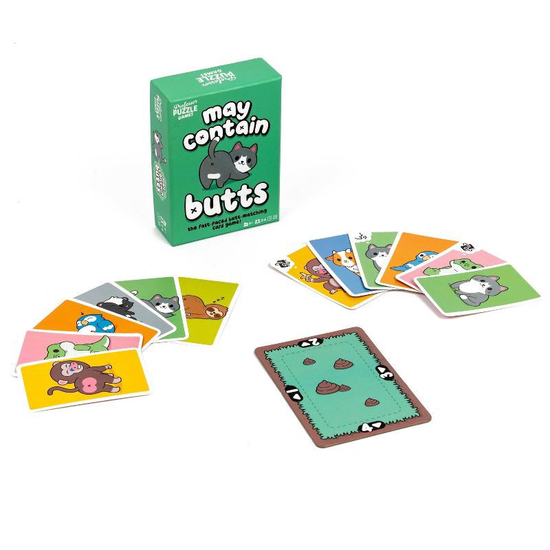 slide 4 of 4, Professor Puzzle May Contain Butts Card Game: Memory, Social Skills & Problem Solving for 2-6 Players, 1 ct