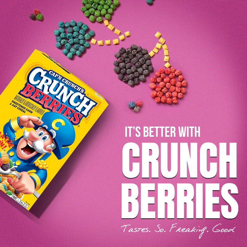 slide 4 of 11, Cap'n Crunch Crunch Berries Mega Size Breakfast Cereal - 33oz, 33 oz