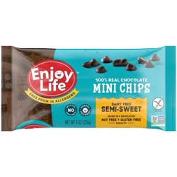 Enjoy Life Semi-Sweet Gluten Free Dairy Free Vegan Mini Chocolate Chips - 9oz