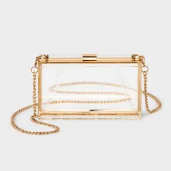 Clear Minaudiere Crossbody Bag - A New Day™