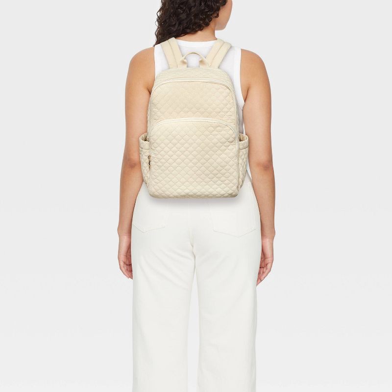 slide 2 of 6, Quilted Dome Backpack - Universal Thread™ Tan, 1 ct