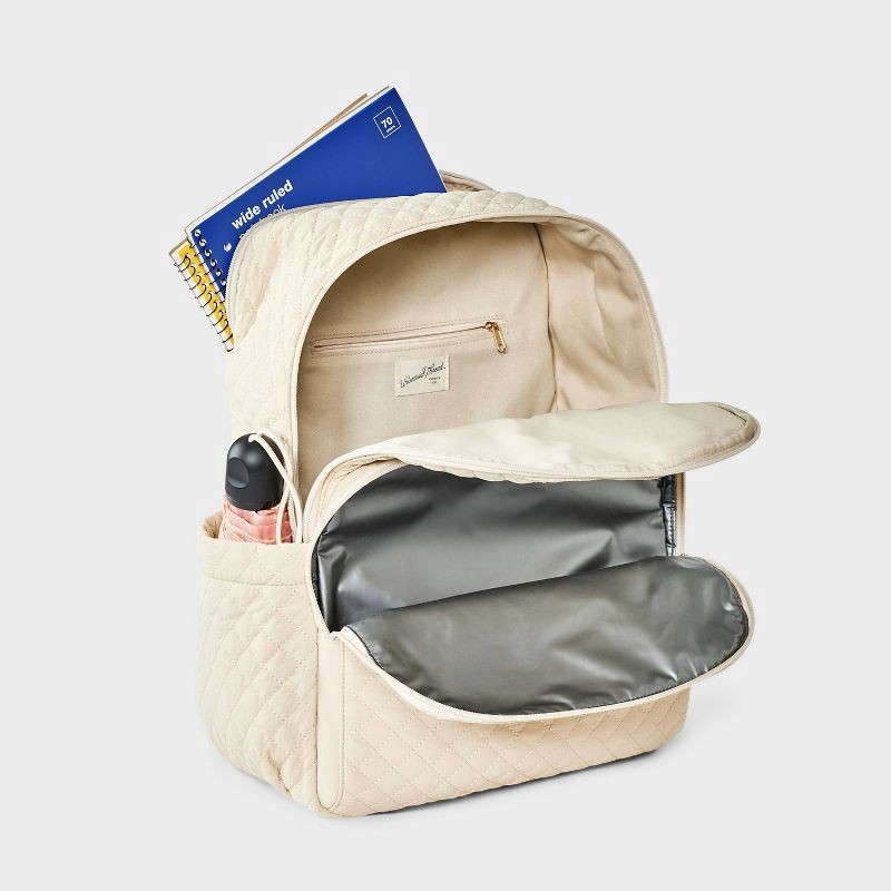 slide 4 of 6, Quilted Dome Backpack - Universal Thread™ Tan, 1 ct