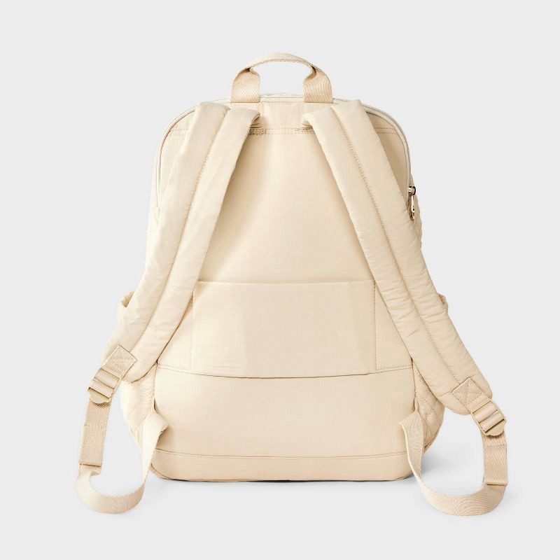 slide 6 of 6, Quilted Dome Backpack - Universal Thread™ Tan, 1 ct