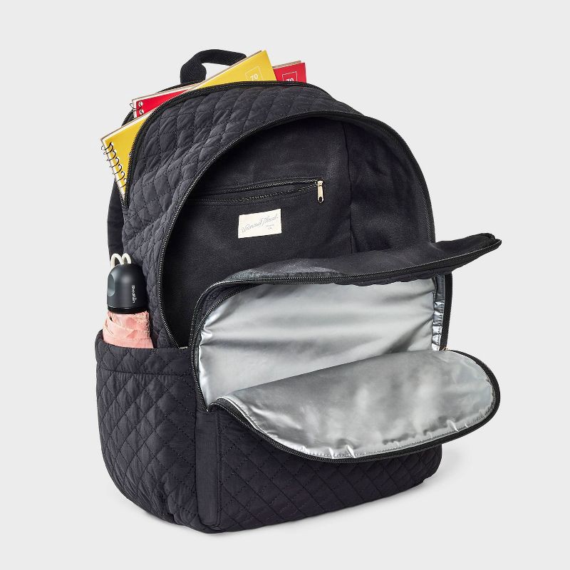 slide 4 of 6, Quilted Dome Backpack - Universal Thread™ Black, 1 ct