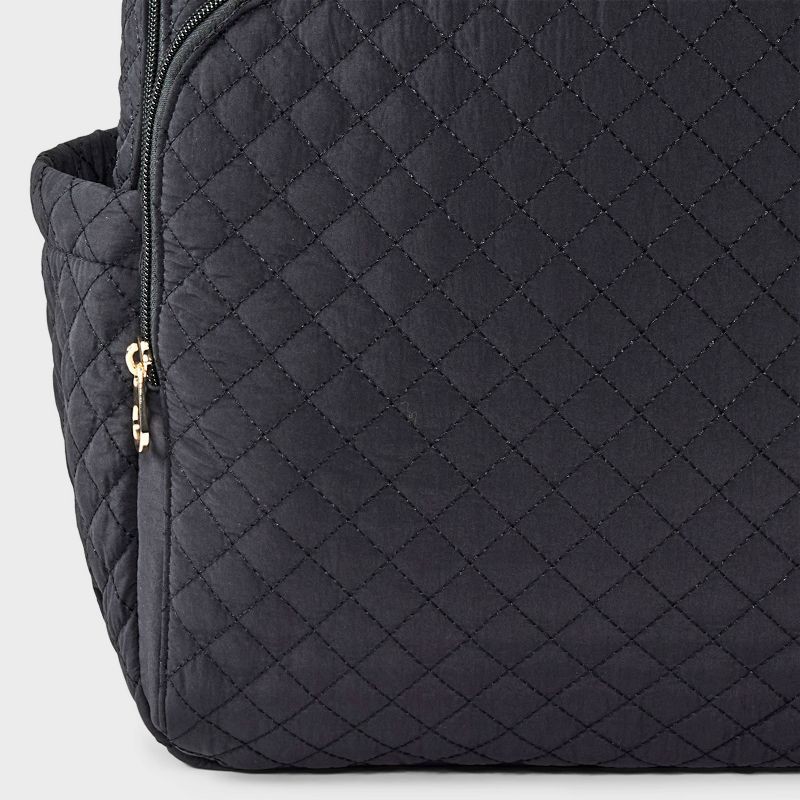 slide 5 of 6, Quilted Dome Backpack - Universal Thread™ Black, 1 ct