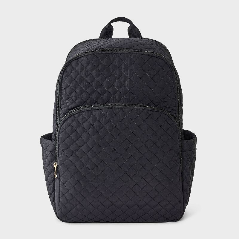 slide 1 of 6, Quilted Dome Backpack - Universal Thread™ Black, 1 ct