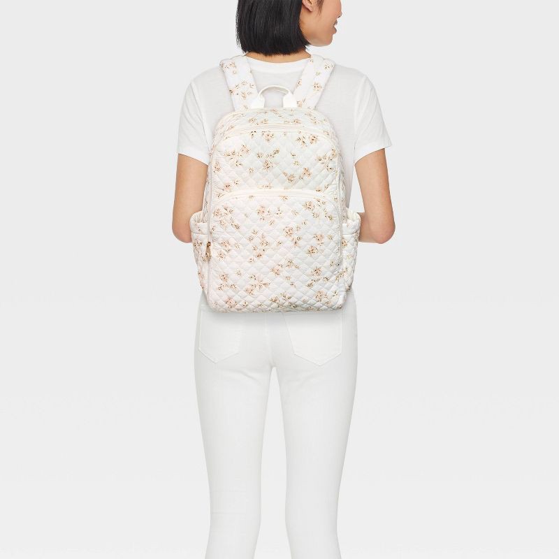 slide 3 of 6, Quilted Dome Backpack - Universal Thread™ Ivory, 1 ct