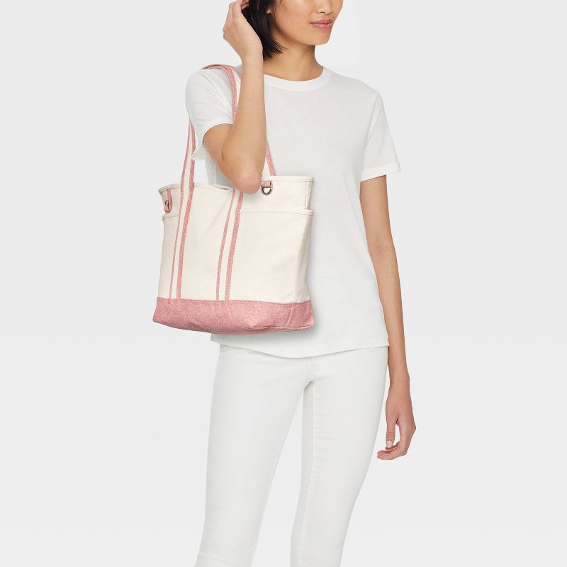 slide 6 of 6, Collegiate Tote Bag - Universal Thread™ Pink, 1 ct