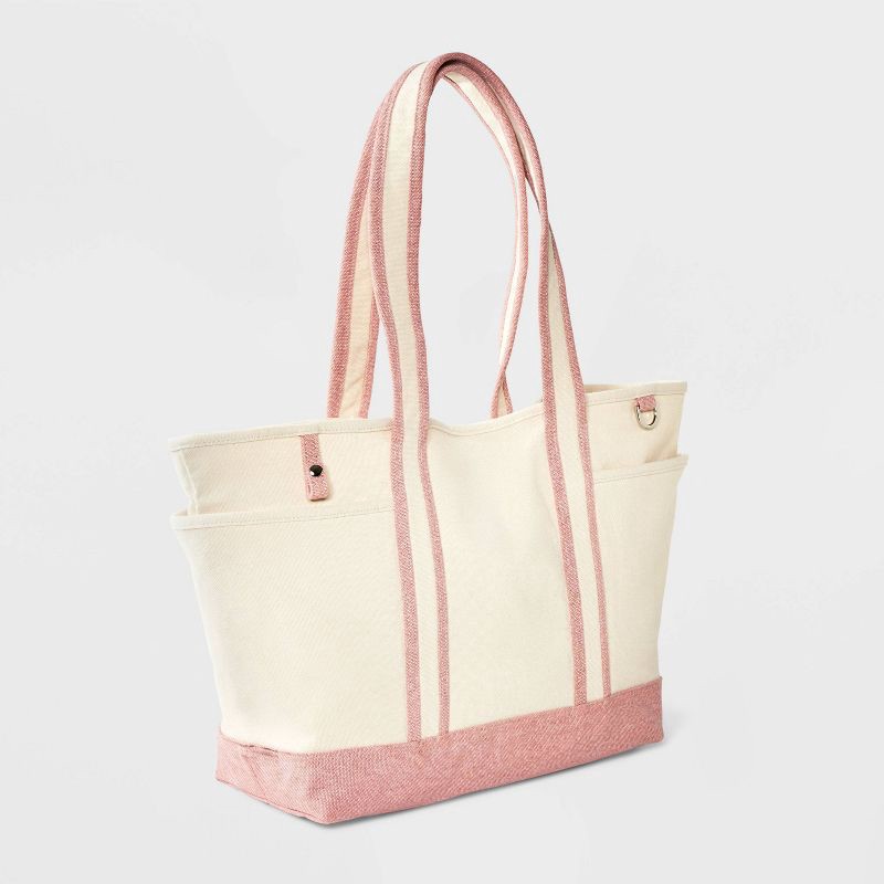 slide 4 of 6, Collegiate Tote Bag - Universal Thread™ Pink, 1 ct