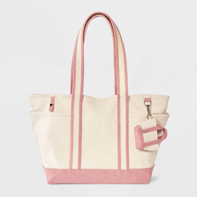 slide 5 of 6, Collegiate Tote Bag - Universal Thread™ Pink, 1 ct