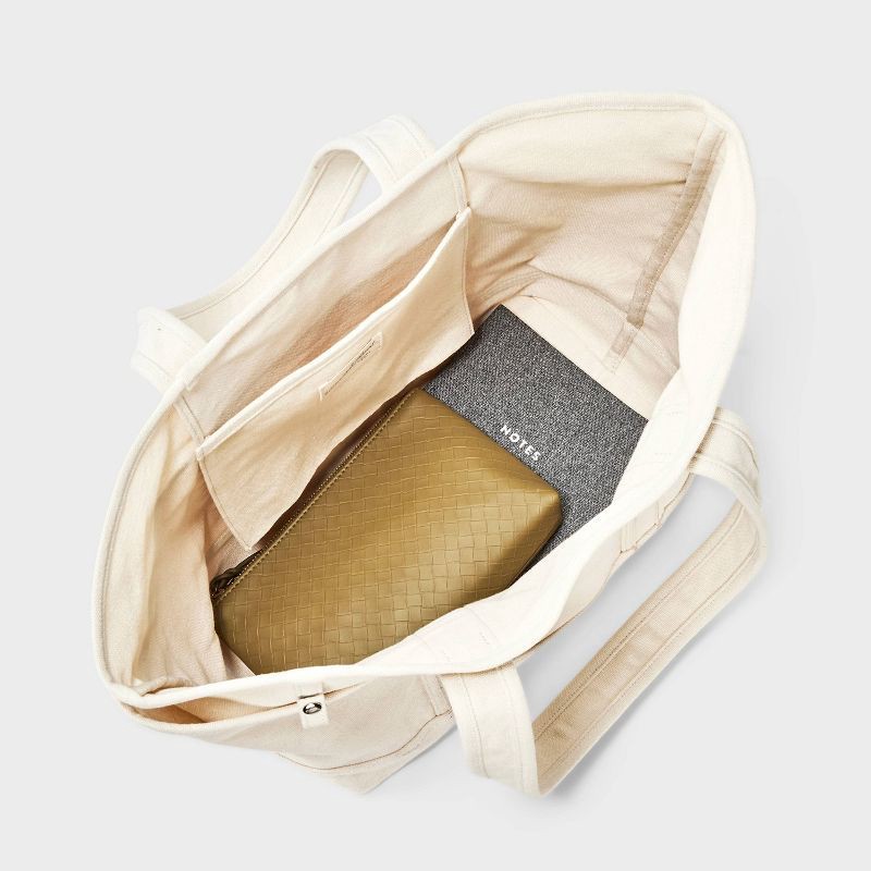 slide 4 of 6, Collegiate Tote Bag - Universal Thread™ Cream, 1 ct