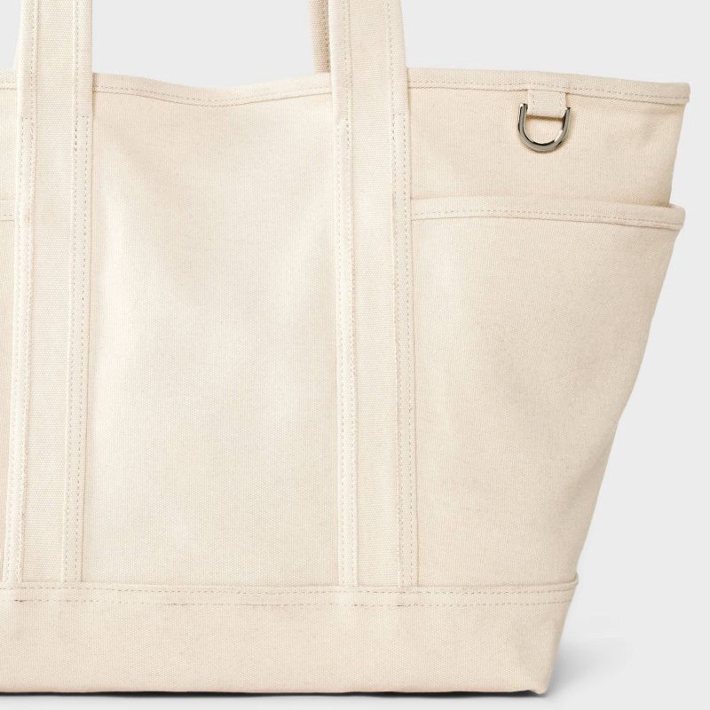 slide 5 of 6, Collegiate Tote Bag - Universal Thread™ Cream, 1 ct