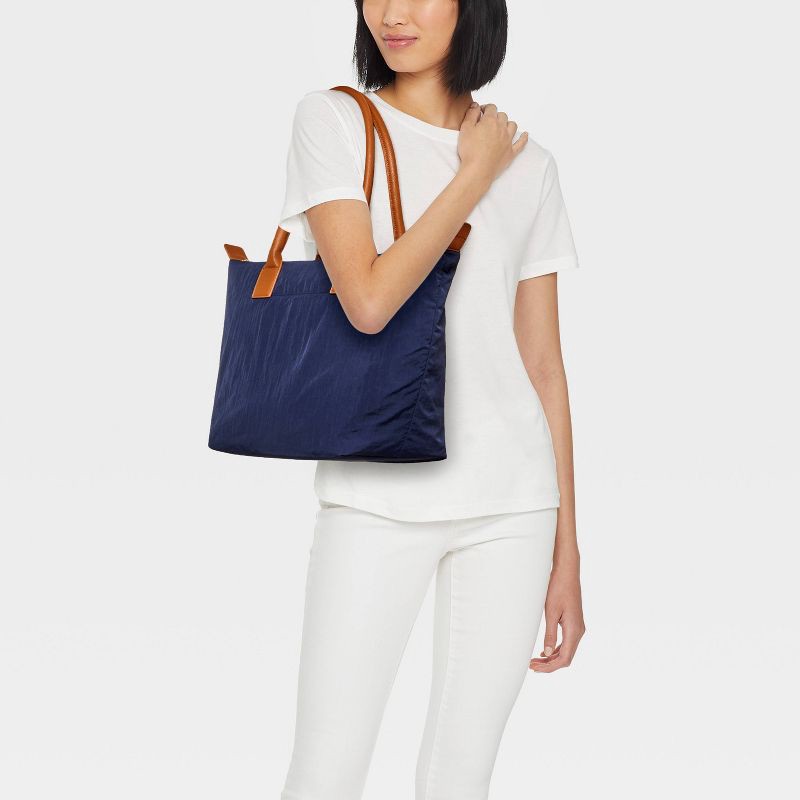 slide 2 of 5, Foundational Tote Handbag - Universal Thread™ Navy Blue, 1 ct