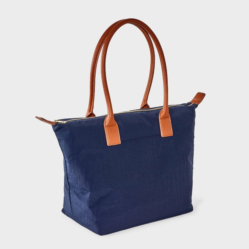 slide 3 of 5, Foundational Tote Handbag - Universal Thread™ Navy Blue, 1 ct