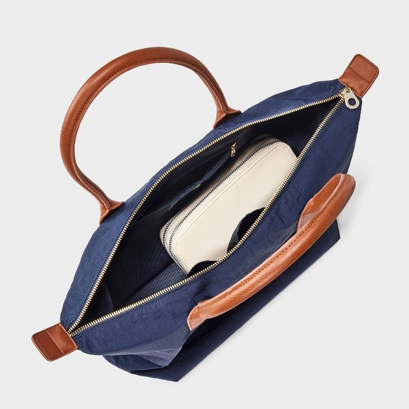 slide 4 of 5, Foundational Tote Handbag - Universal Thread™ Navy Blue, 1 ct