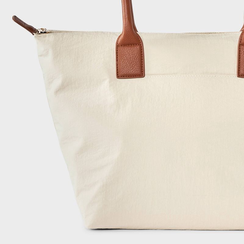 slide 5 of 5, Foundational Tote Handbag - Universal Thread™ Beige, 1 ct
