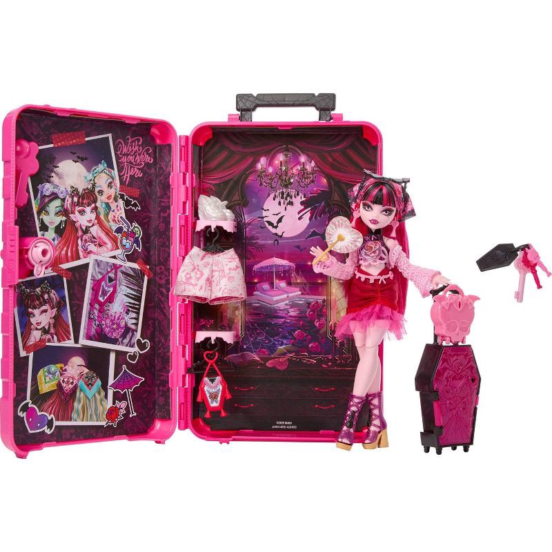 slide 6 of 6, Monster High Skulltimate Secrets Gore-geous Oasis Playset, Draculaura Doll and Accessories, 1 ct