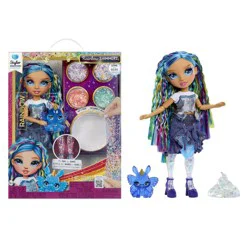 Rainbow High Rainbow Shimmers with Slime - Skyler, Blue 11" Create a Rainbow Fashion Doll,Slime