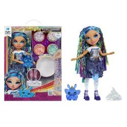 Rainbow High Rainbow Shimmers with Slime - Skyler, Blue 11" Create a Rainbow Fashion Doll,Slime