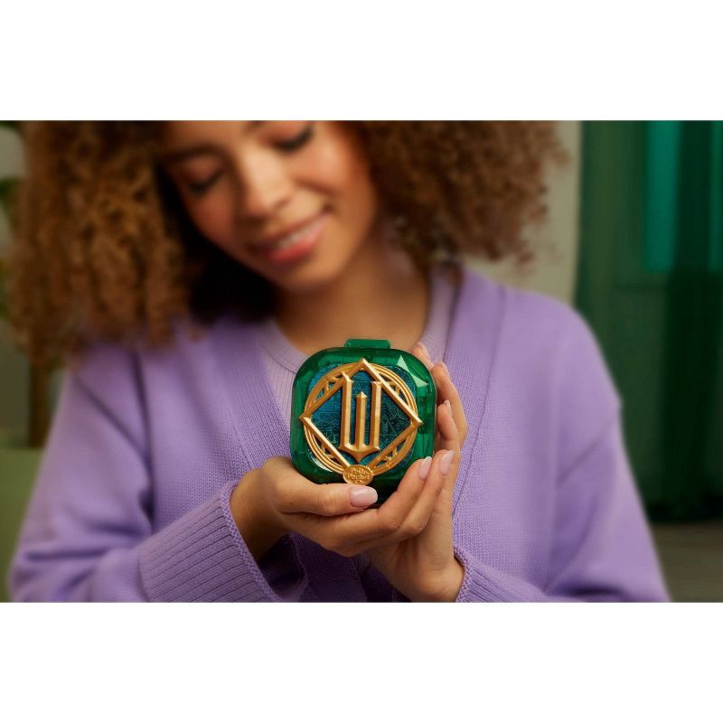 slide 2 of 6, Polly Pocket Micro Dolls and Playset, Collector Wicked Compact with Hat and Bubble Accessories, 1 ct