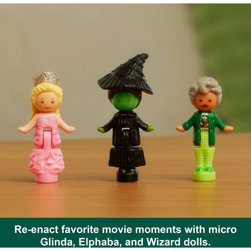 slide 5 of 6, Polly Pocket Micro Dolls and Playset, Collector Wicked Compact with Hat and Bubble Accessories, 1 ct