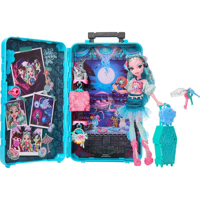 slide 4 of 6, Monster High Skulltimate Secrets Gore-geous Oasis Playset, Lagoona Blue Doll and Accessories, 1 ct