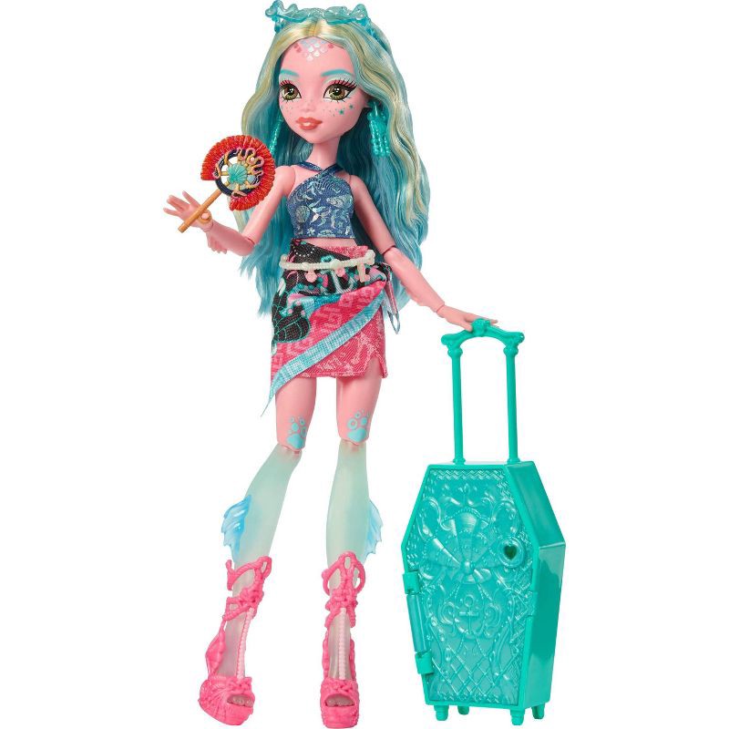 slide 5 of 6, Monster High Skulltimate Secrets Gore-geous Oasis Playset, Lagoona Blue Doll and Accessories, 1 ct
