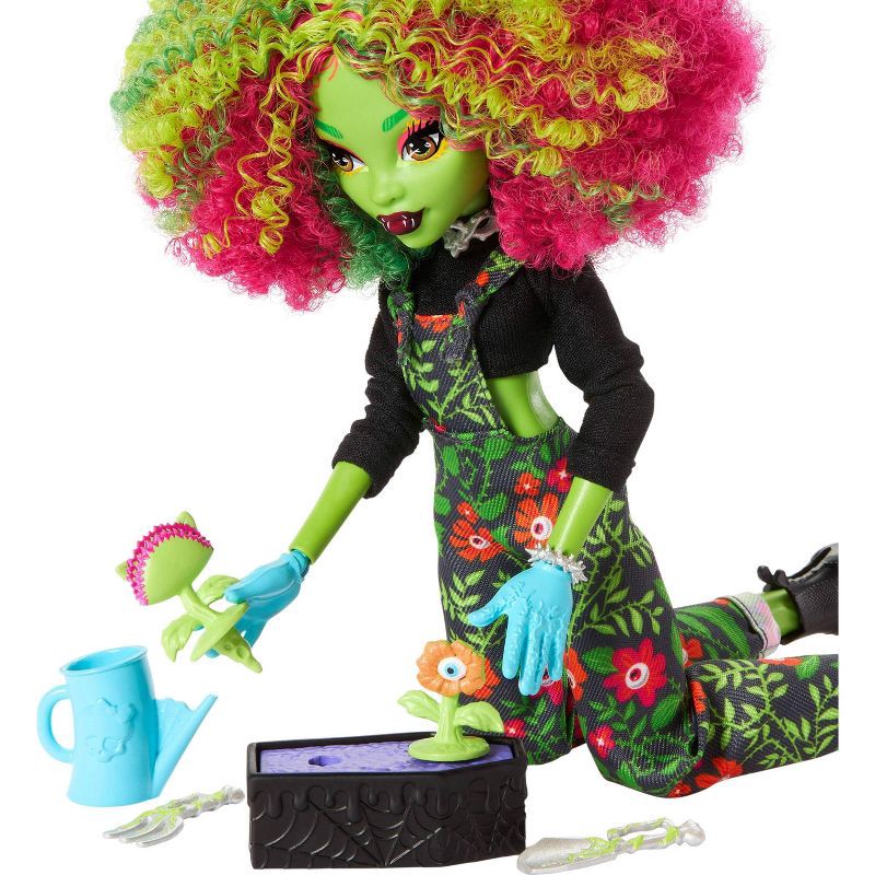 slide 3 of 6, Monster High Fearbook Venus McFlytrap Fashion Doll with Yearbook and Unearthed Club Accessories, 1 ct