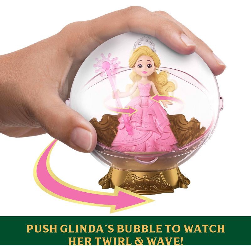 slide 3 of 6, Universal Pictures' Wicked Glinda's Floating Bubble Toy with Vehicle & Glinda Small Doll, 1 ct
