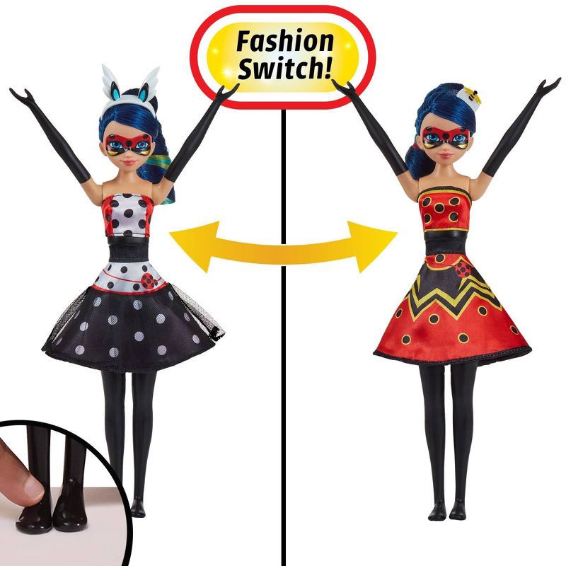 slide 5 of 8, Miraculous Hero Switch Ladybug Doll, 1 ct