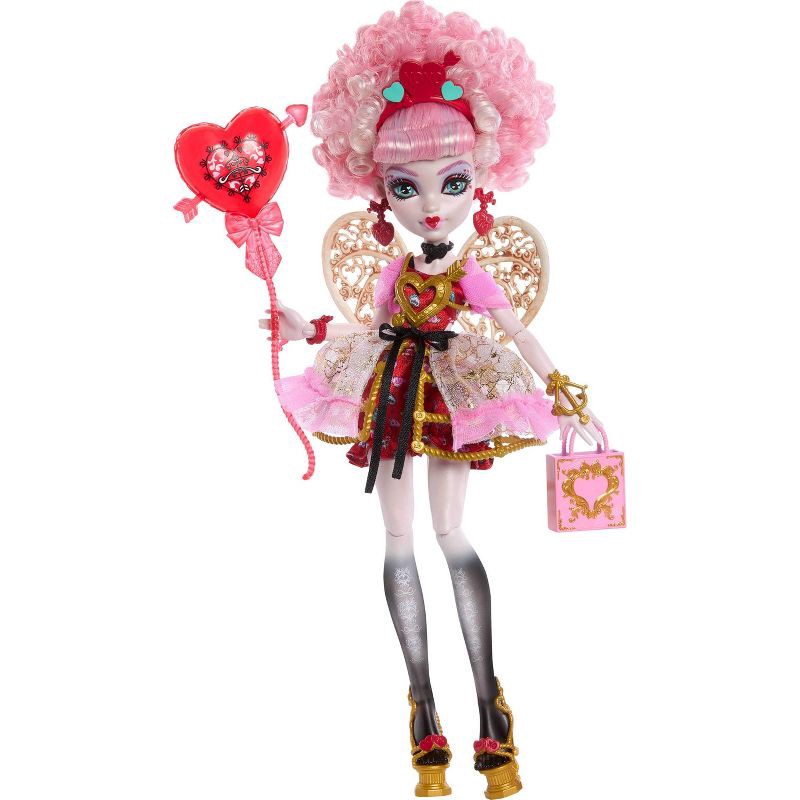 slide 1 of 6, Monster High Scary Sweet Birthday Cupid Asteria Doll in Party Dress with Balloon & Gift, 1 ct