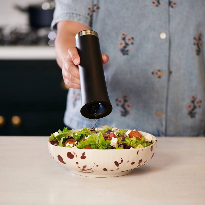 slide 2 of 6, Cole & Mason Electric Gravity Salt and Pepper Grinder Black, 1 ct